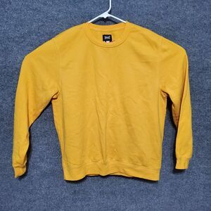Vintage Everlast Boxing Sweatshirt Logo Mens Large Yellow 90s Gym Muscle Y2K
